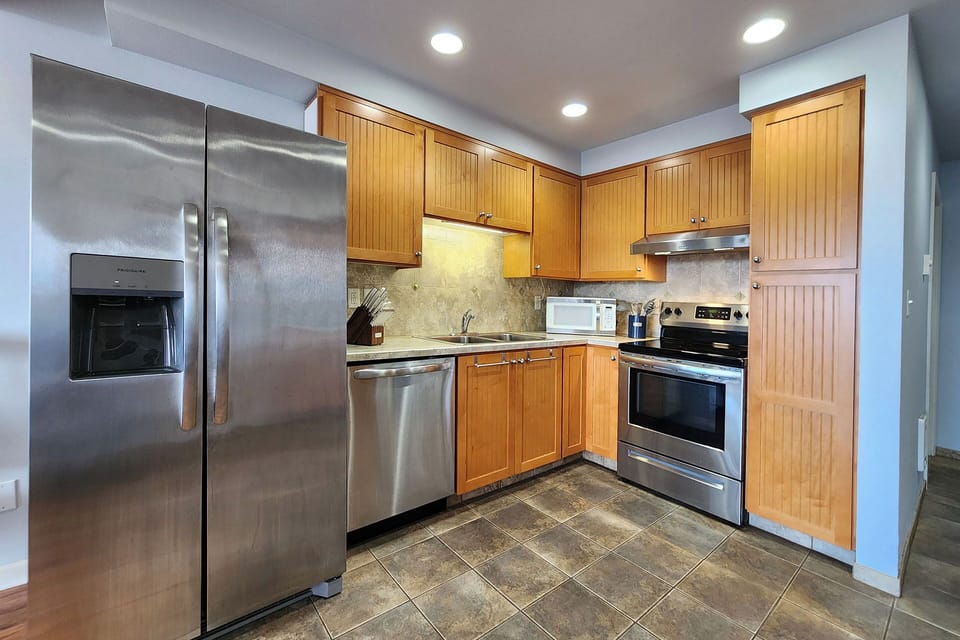 The kitchen has everything you need to cook up a favorite seafood dish!