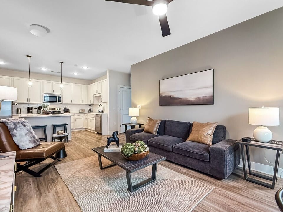 Living Room into Kitchen