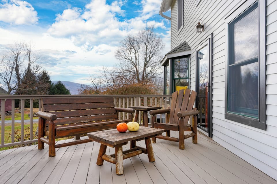 Outdoor seating.