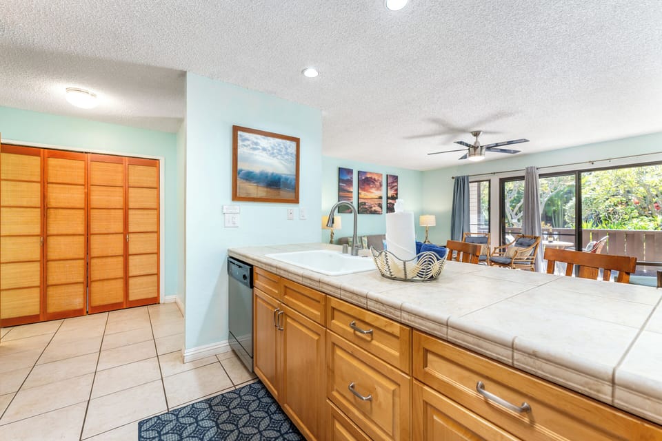 Kitchen - fully loaded with dishwasher, stove, oven, microwave and fridge