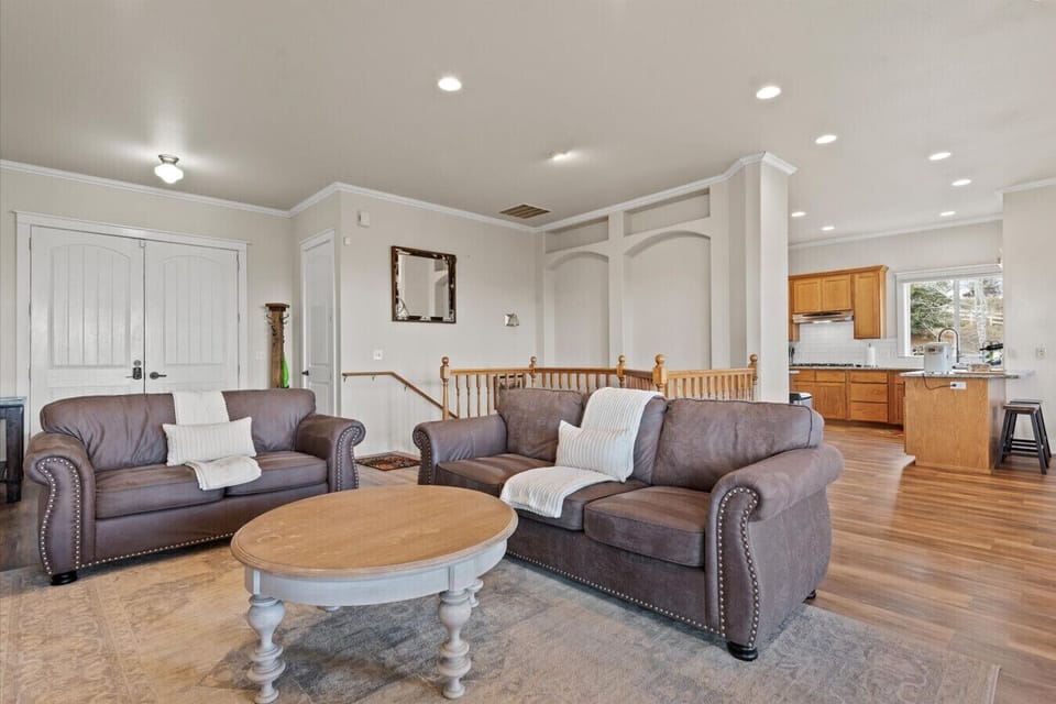 Cozy living room and gathering space