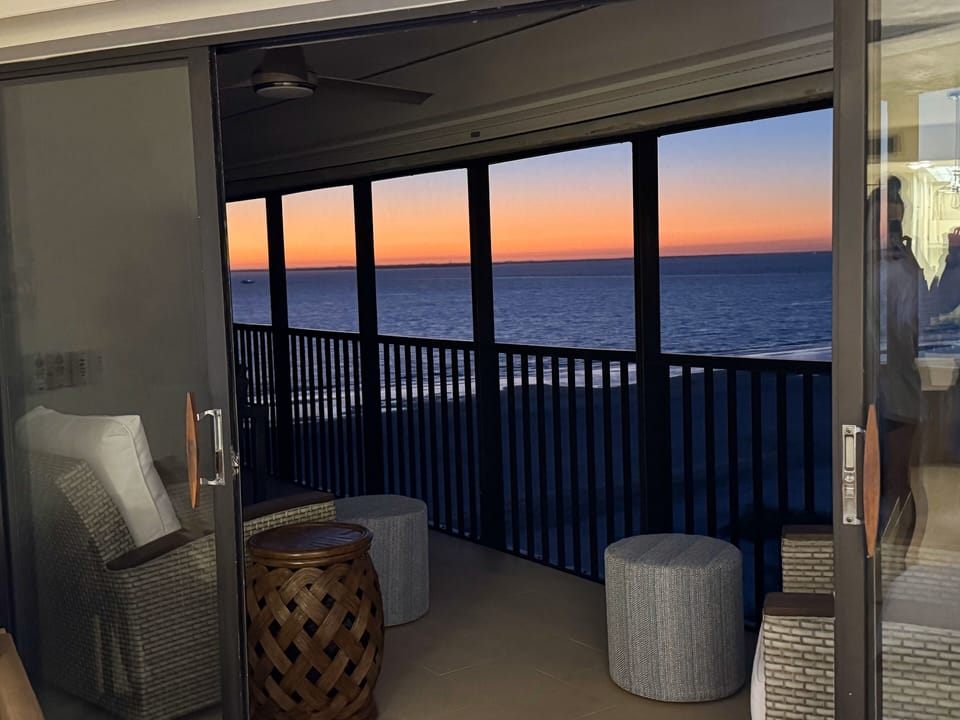 Sunset view from livingroom