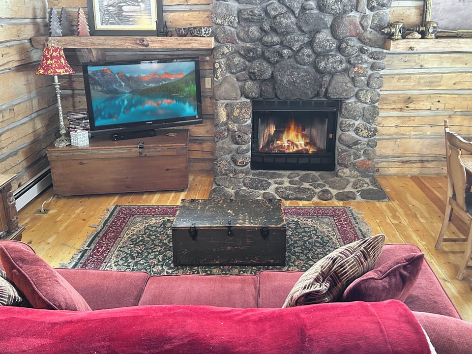 Rustic and cozy living area