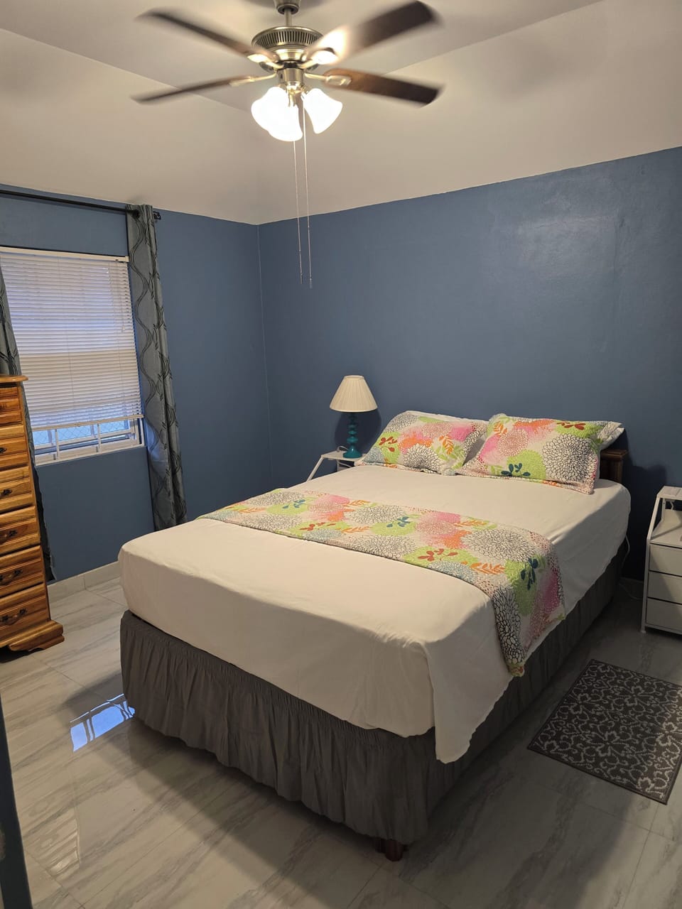 2 bedrooms, blackout drapes, iron/ironing board, WiFi (free)