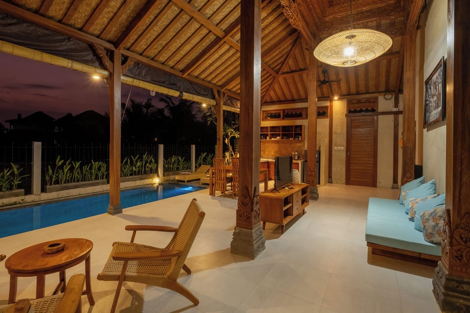 Villa, 2 Bedrooms, Pool View | Terrace/patio