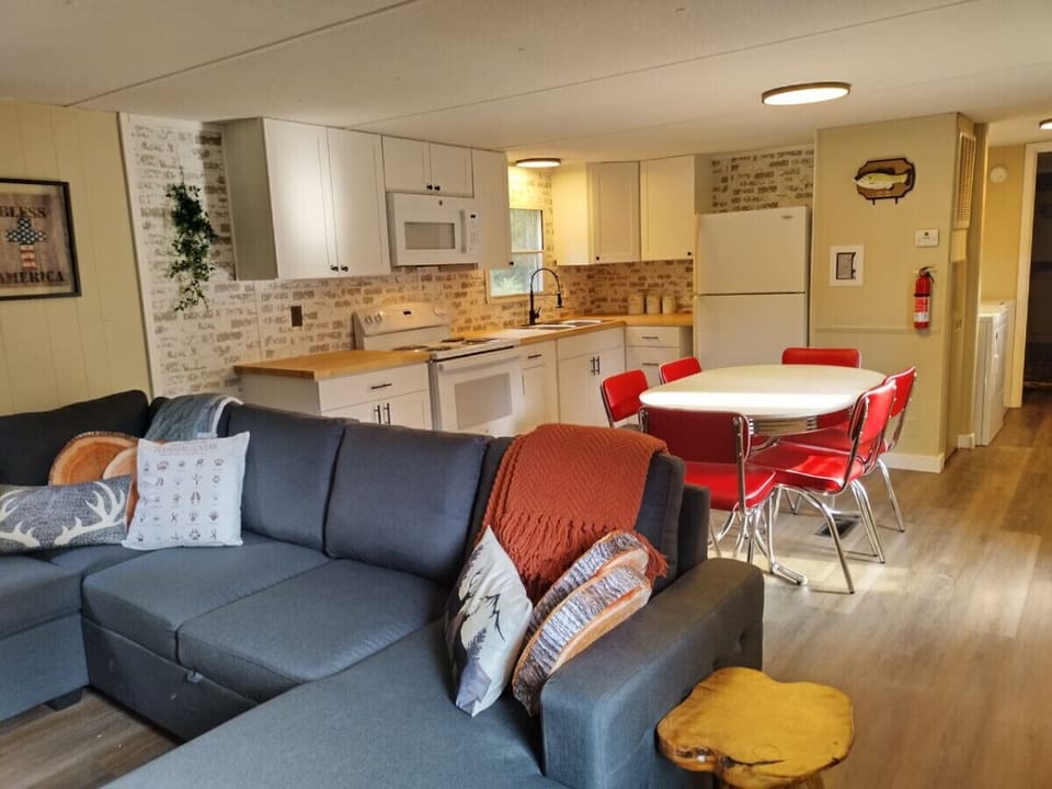 Cozy vibes await! Lounge on the plush pull-out sofa, binge your favorite shows on the big Roku TV, or enjoy game nights by the electric fireplace. Perfect spot for lazy evenings!