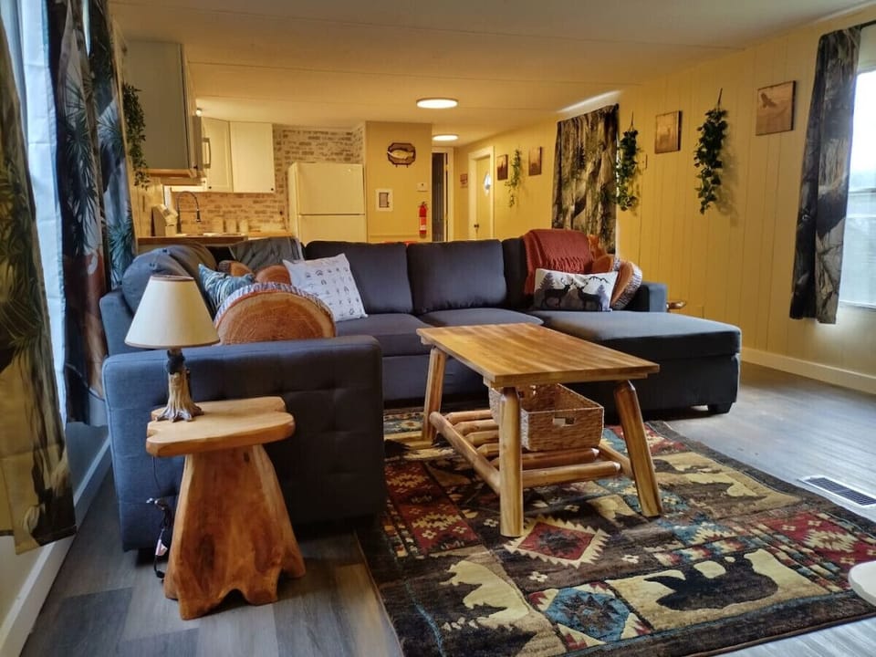 Cozy vibes await! Lounge on the plush pull-out sofa, binge your favorite shows on the big Roku TV, or enjoy game nights by the electric fireplace. Perfect spot for lazy evenings!