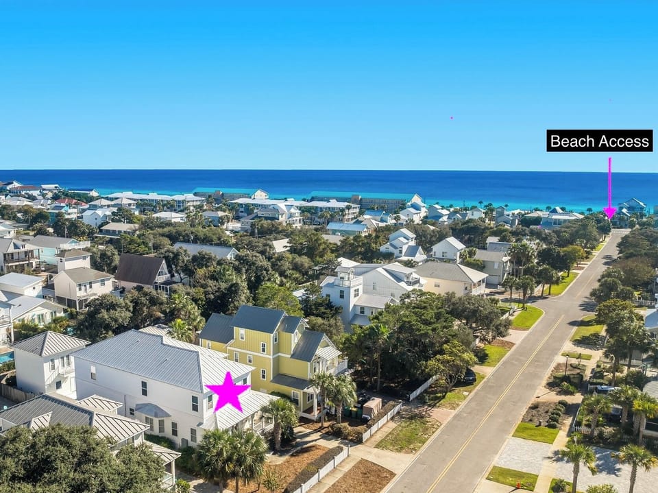Just a short walk to the beach!