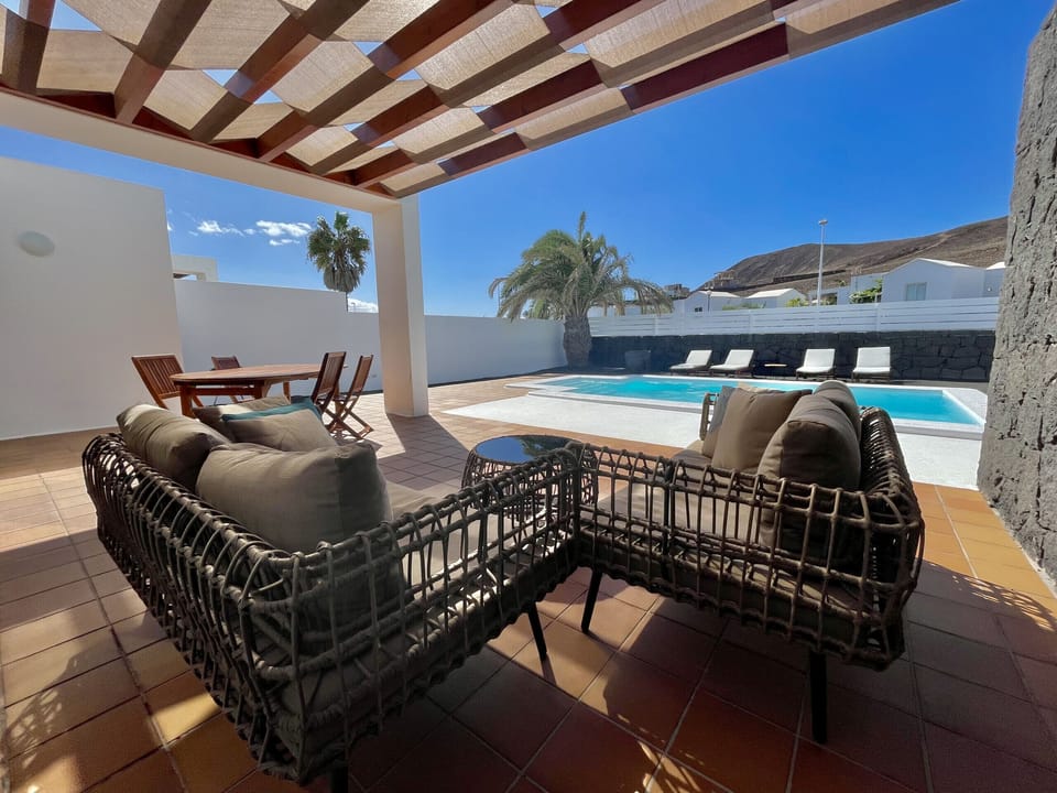 Relax in style in our outdoor chill-out area, the perfect spot for sunset.