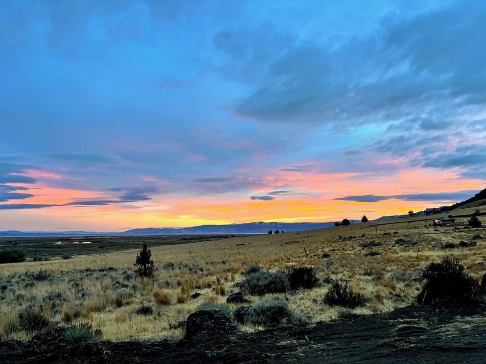 Walk the property gravel paths in the morning to soak in sunrise. 