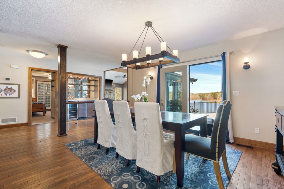 Additional dining area with Lake & Pool Views!