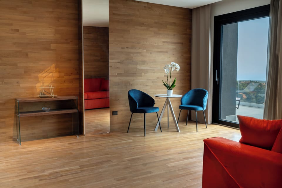 Superior Suite, 1 King Bed with Sofa bed, City View | Living area | Printers