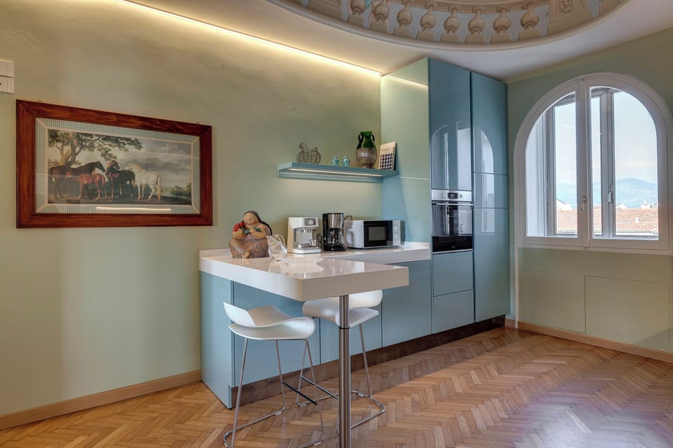 Deluxe Apartment, 4 Bedrooms, Balcony, River View | Private kitchen | Espresso maker, coffee/tea maker, electric kettle