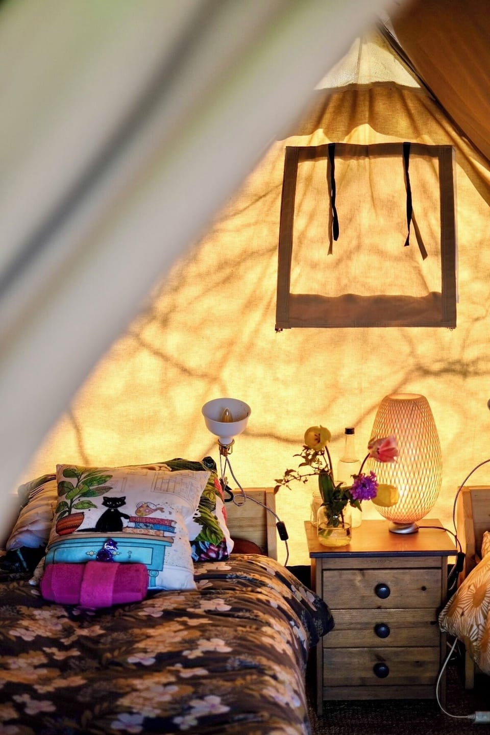 Basic Tent, 2 Twin Beds, Garden Area | 1 bedroom, free WiFi