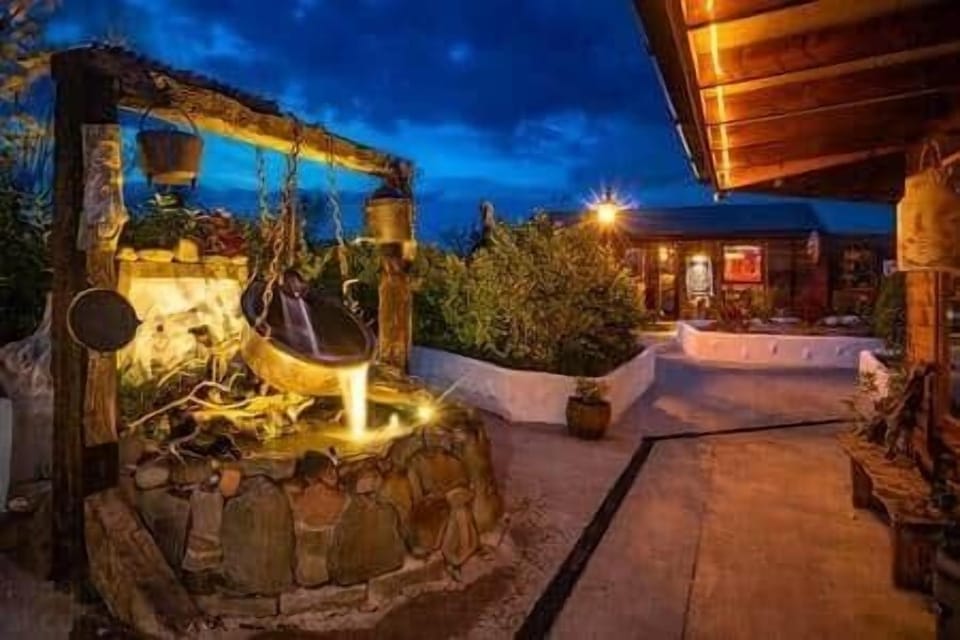 Landscaped Gardens at night