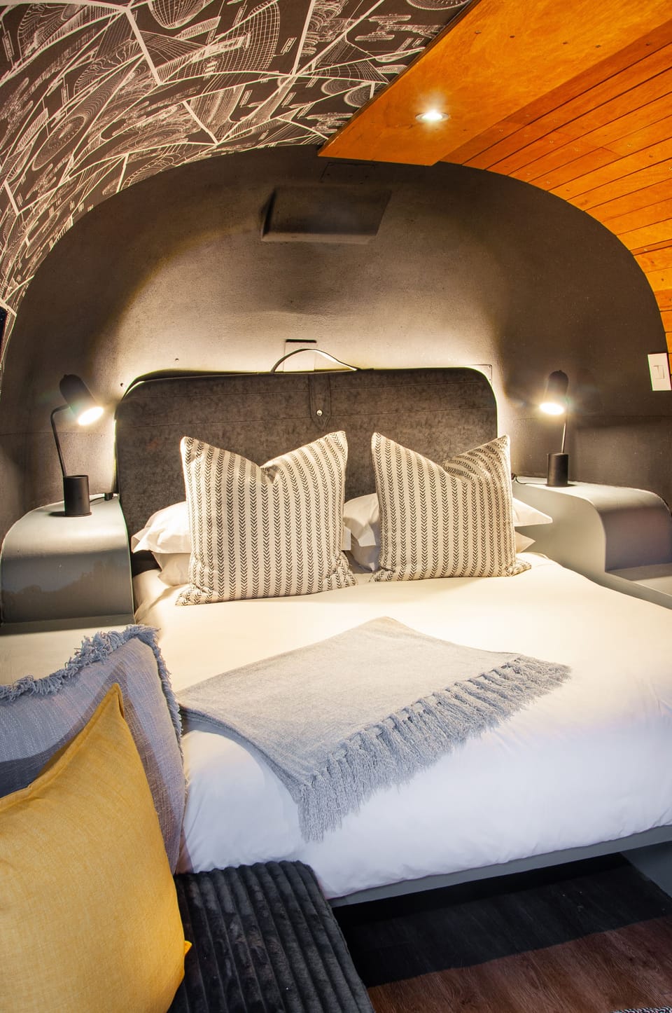 Airstream Trailer | Premium bedding, minibar, in-room safe, desk