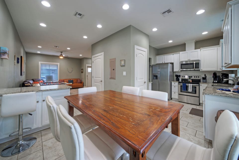 Dining table.