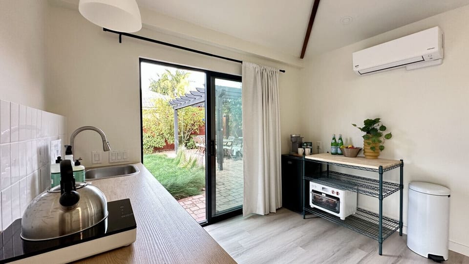 Cozy Kitchenette with Large Air Fryer.
