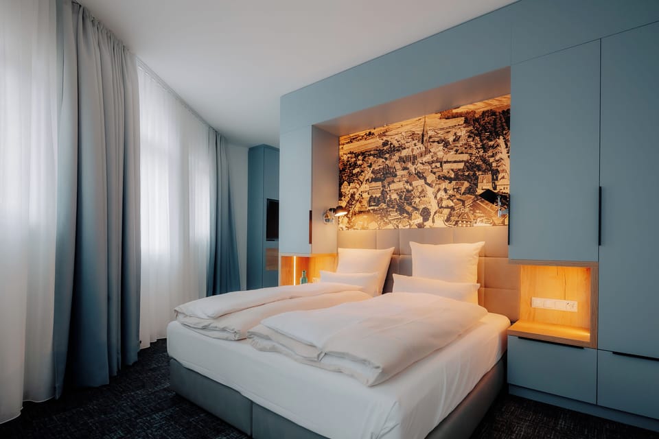 Premium Double Room, City View | Hypo-allergenic bedding, free minibar, in-room safe, laptop workspace