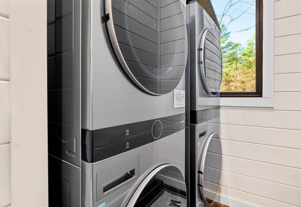 The convenient laundry area is fully equipped so you can pack light and keep everything fresh during longer stays.