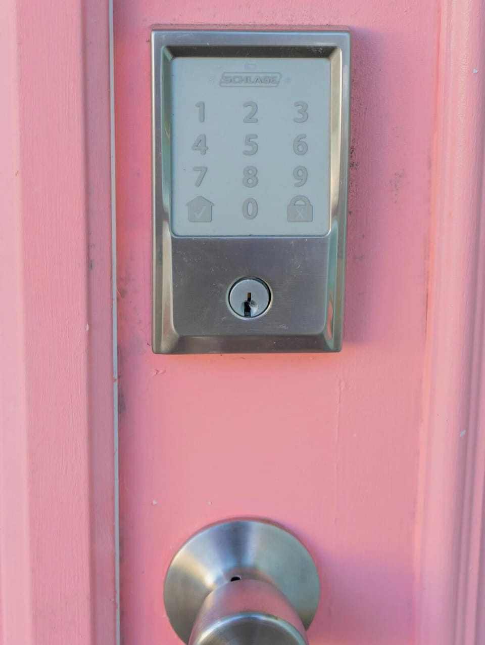 Secure keyless entry with modern keypad lock and easy self‑check‑in. A bright, welcoming door and simple access system ensure smooth arrivals for every guest.