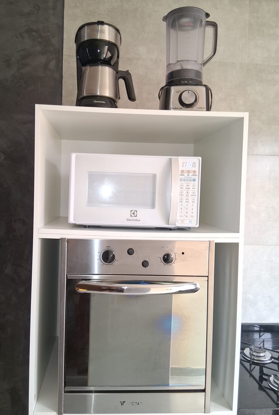 Villa | Private kitchen | Fridge, microwave, oven, stovetop