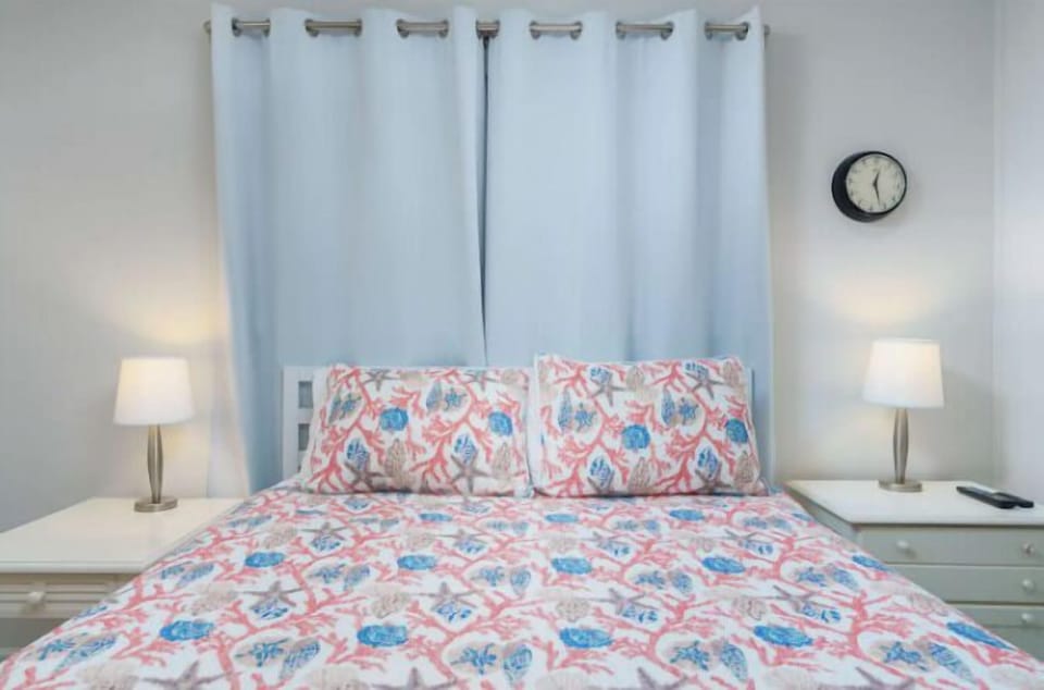 The guest room comes with another comfy bed, perfect after a long day in the sand