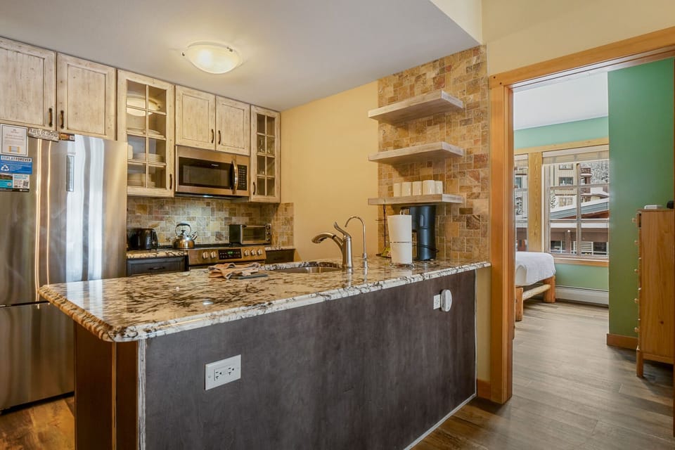 Indoors, Kitchen, Microwave, Oven, Floor