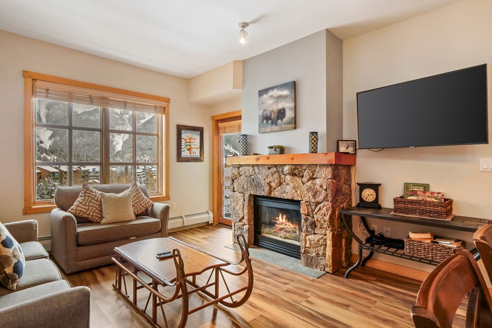Fireplace, Indoors, Furniture, Living Room, Table