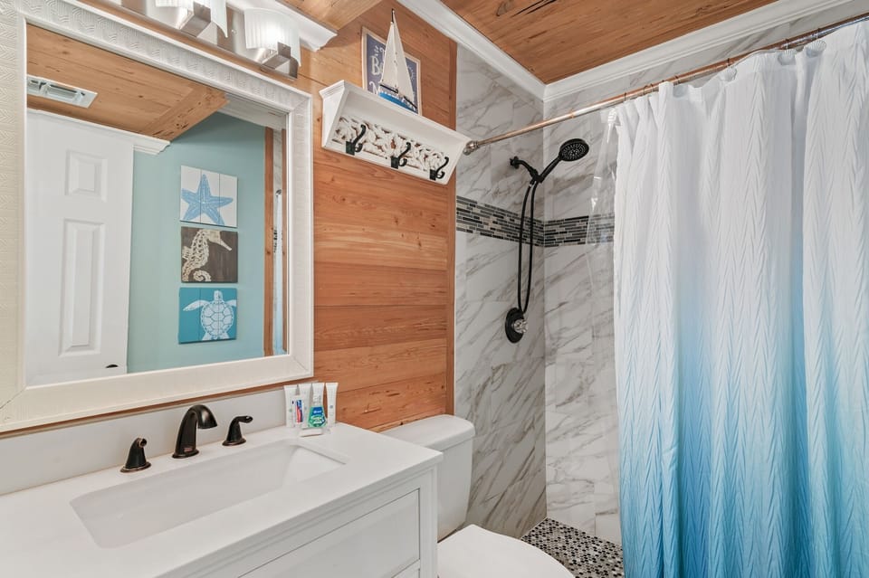 Remodeled Bathroom with Walk in Shower for Guest Room 2