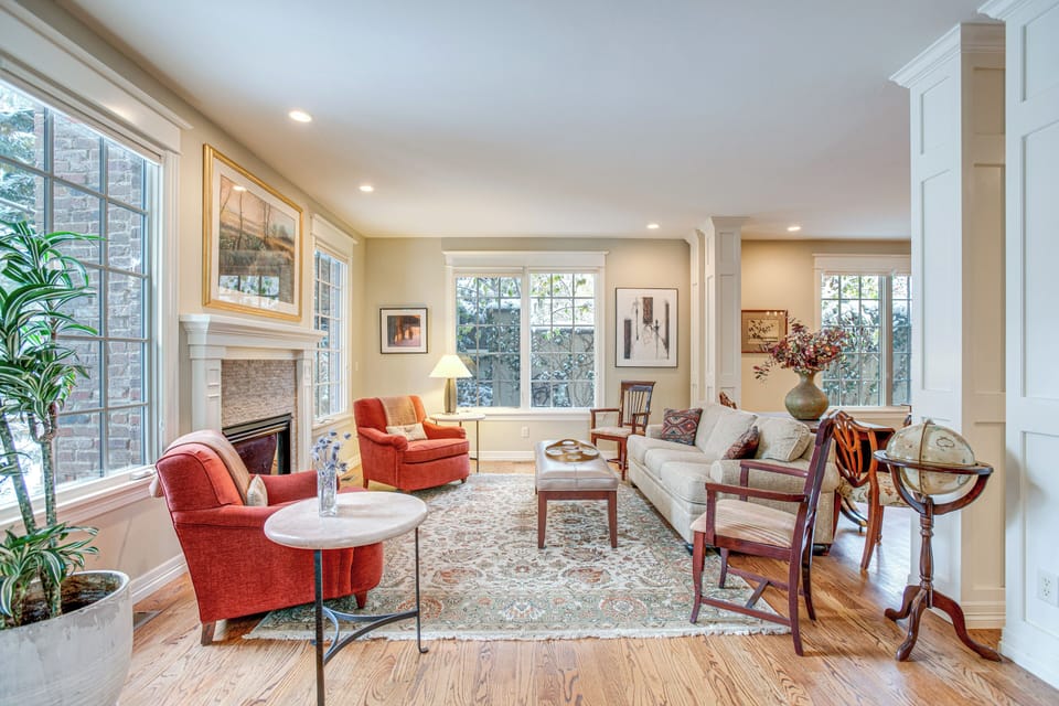 Front Living Area | Fireplace | 1st Floor
