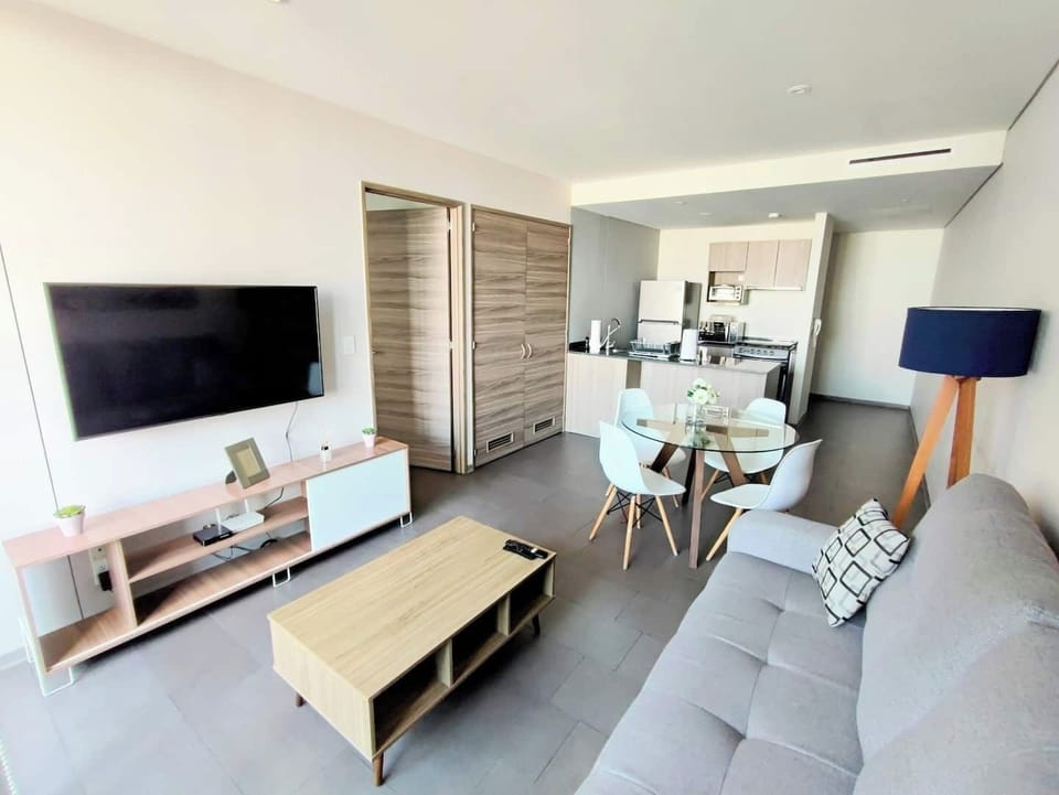 Living room and media room