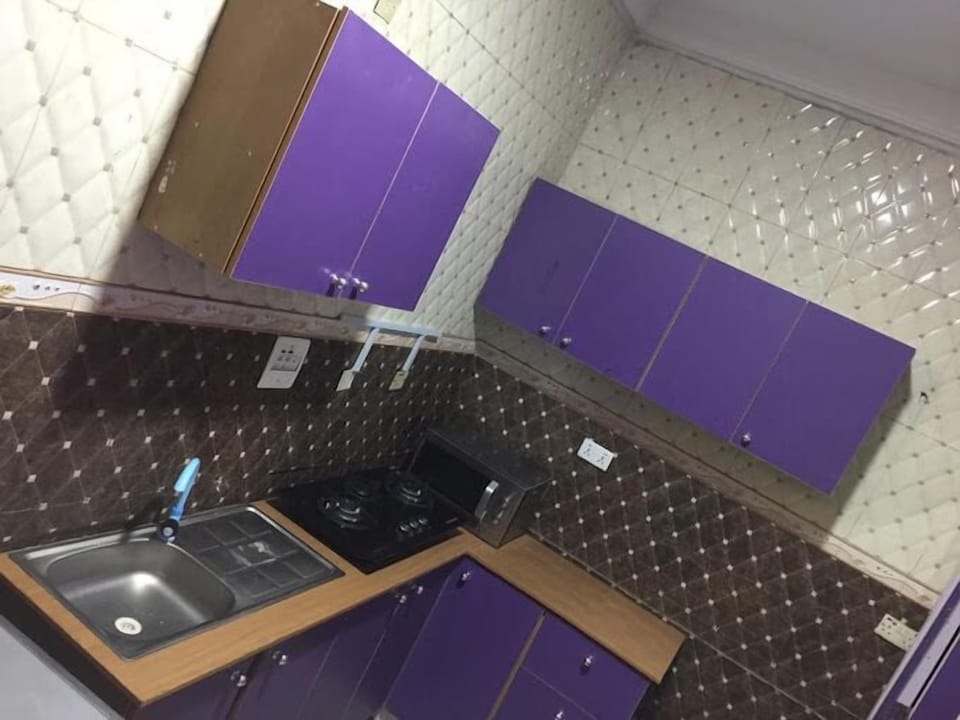 Luxury Apartment, Balcony, City View | Private kitchen | Fridge, microwave, oven, stovetop