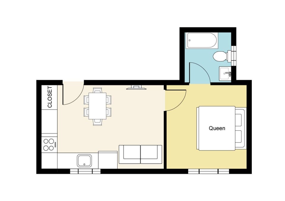 Rough layout of the space.