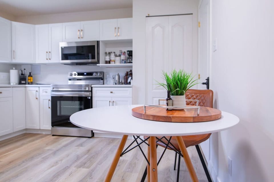 Enjoy your meals at the kitchen table.