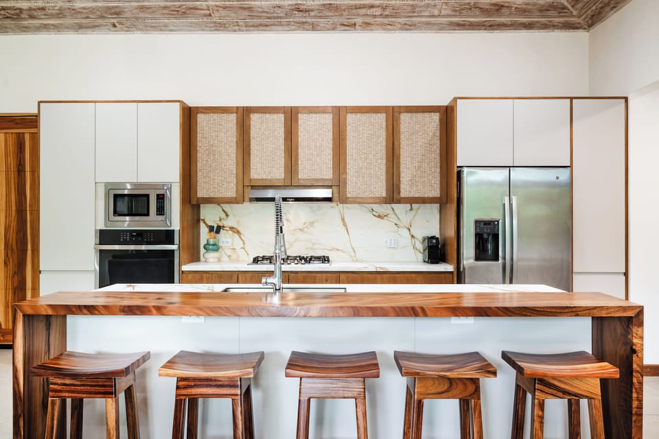 Start your day right at this stylish breakfast bar.