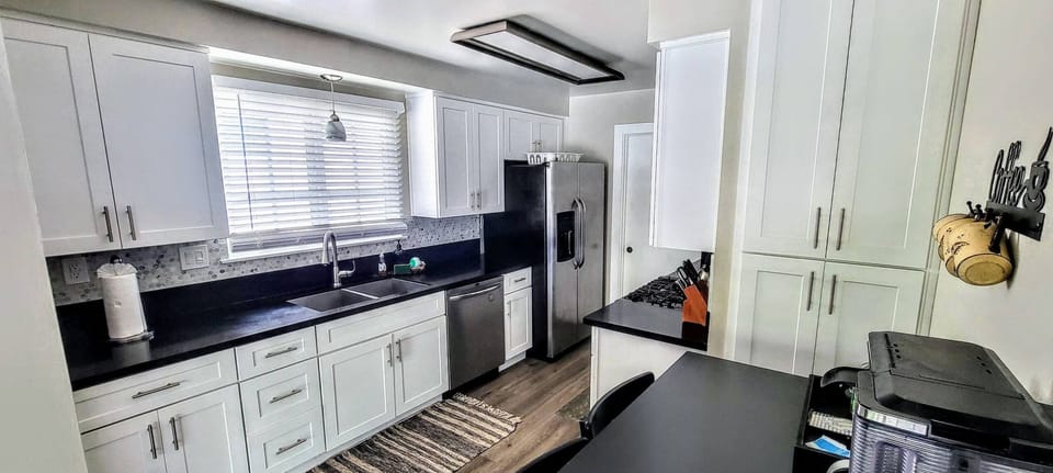 fully stocked kitchen with essentials.