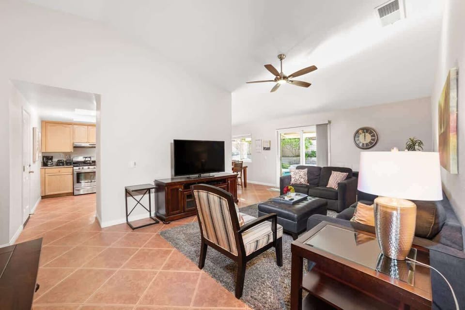 Cozy living room perfect for gatherings and movie nights