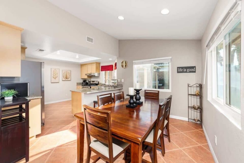 Modern dining area ideal for family meals and conversation
