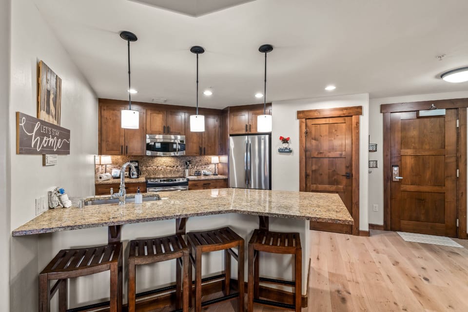 Great kitchen space to cook your meals and refuel for the day