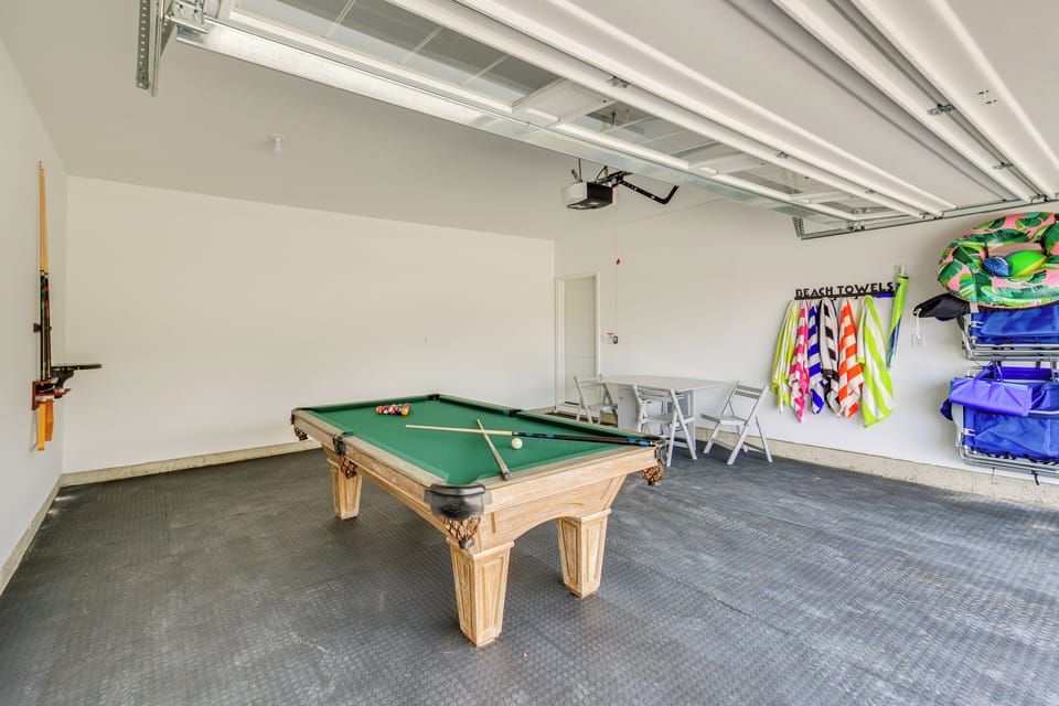 Garage Game Room | 1st Floor | Pool Table