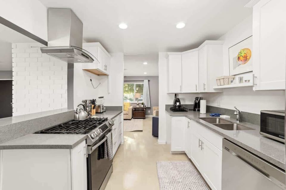 Sleek and functional kitchen ready for home-cooked meals
