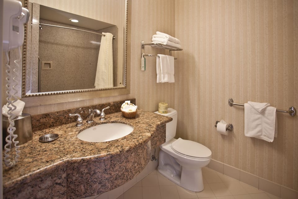 In-room safe, desk, iron/ironing board, free cribs/infant beds