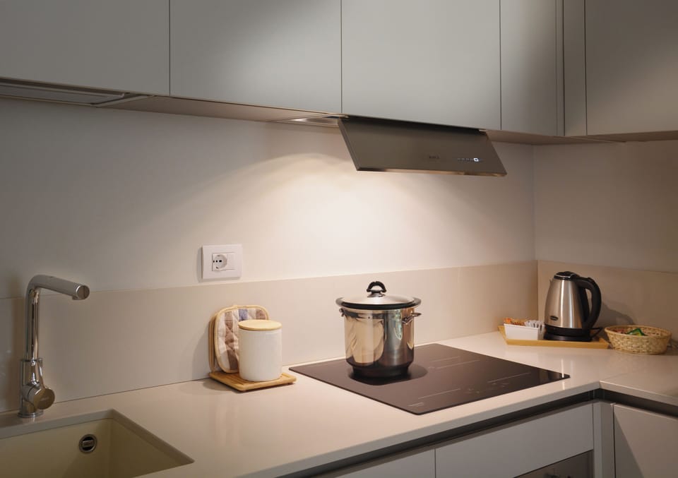Comfort Apartment, 1 Bedroom | Private kitchen | Full-size fridge, oven, dishwasher, espresso maker