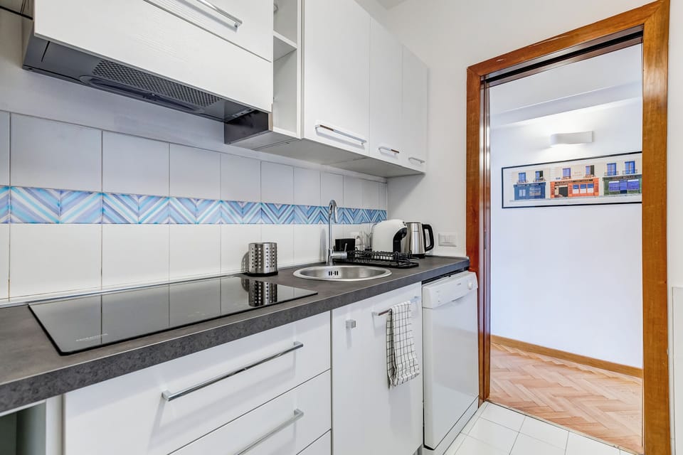 Apartment, 1 Bedroom, Non Smoking, City View | Private kitchen | Full-size fridge, microwave, oven, stovetop