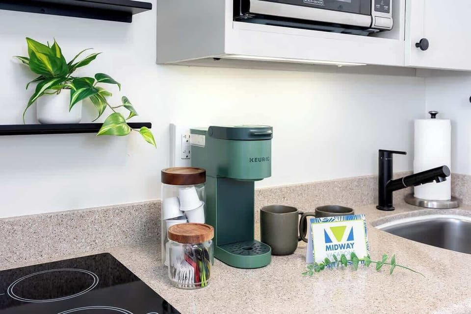 Coffee station in the unit