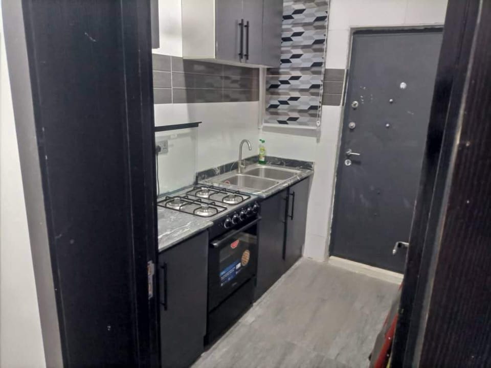 Apartment | Private kitchen | Fridge, microwave, oven, stovetop