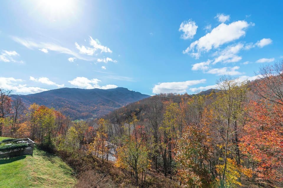Deck Area--- Late Fall Foliage, Grandfather Mtn