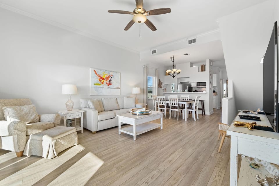 House, Multiple Beds (HypNautic West) | Living area | TV