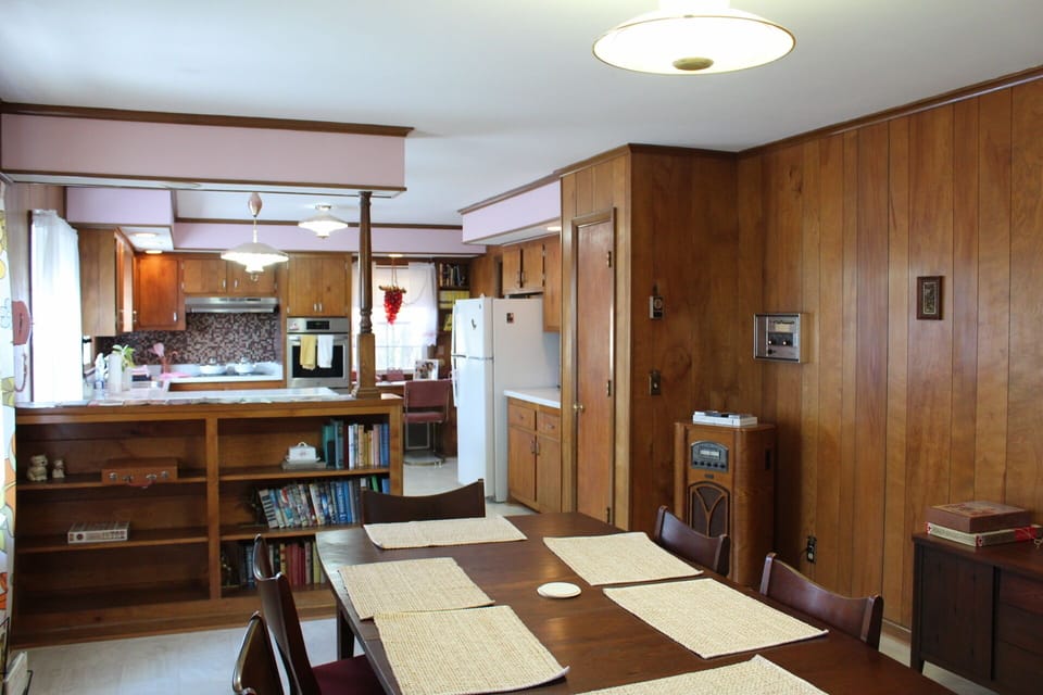 Dining Room and Kitchen, Upstairs.
